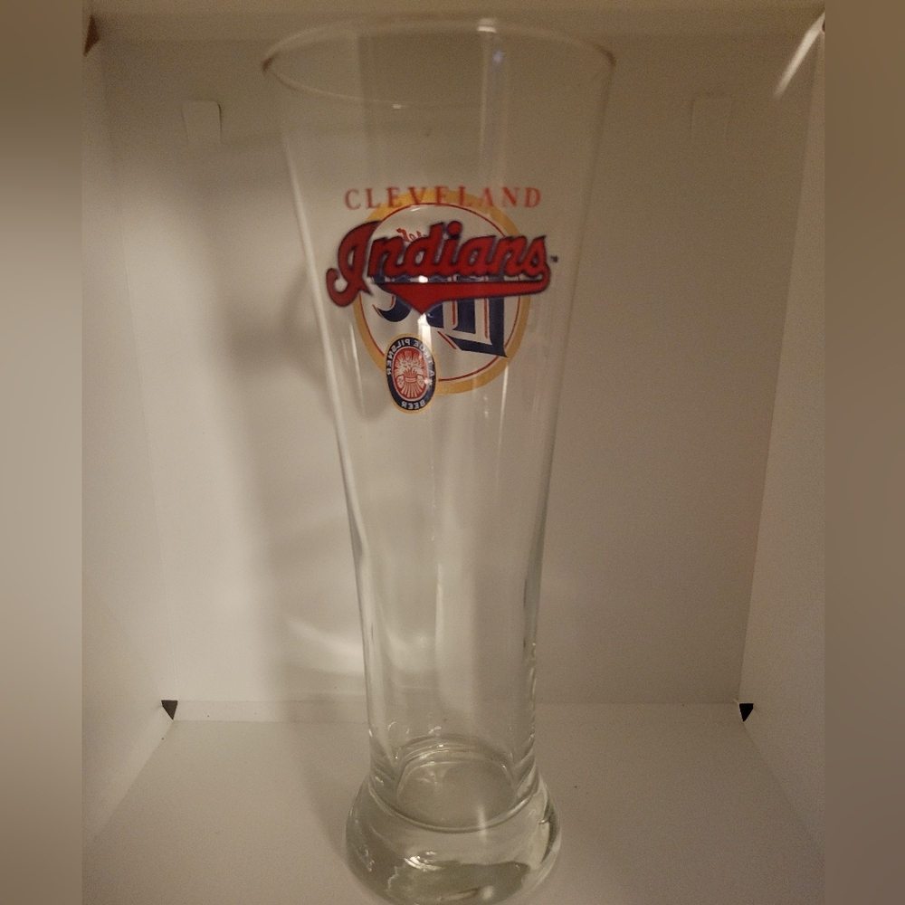 Cleveland Indians Miller Light Tall Beer Glass